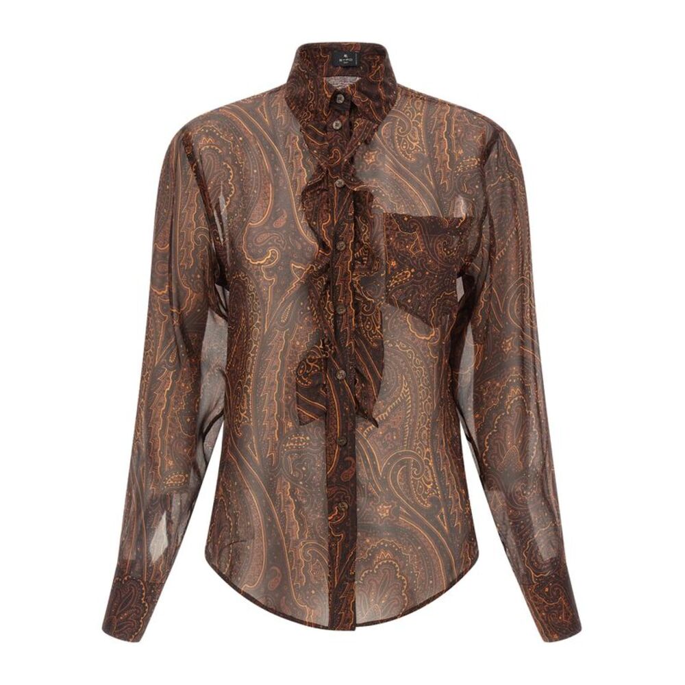 Etro Brown Silk Women's Blouse